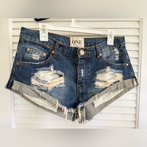One Teaspoon Denim Shorts